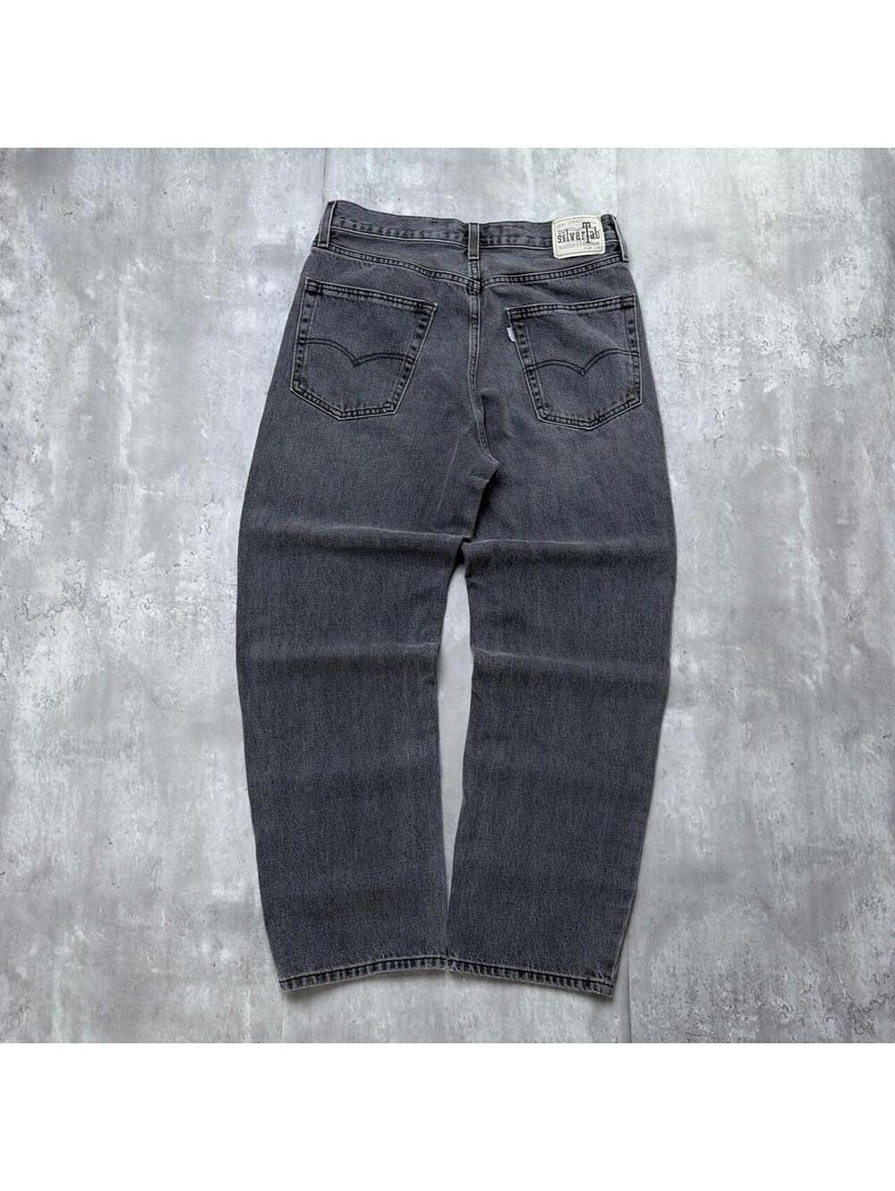 Y2K Grey Levi’s Silvertab Grunge Loose Skater Denim Jeans